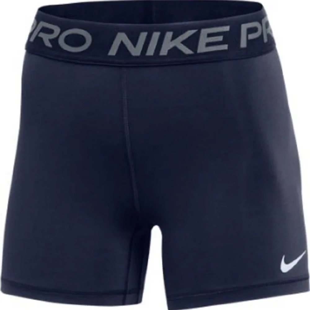 Navy/black waistband Nike Pro Spandex Shorts Large